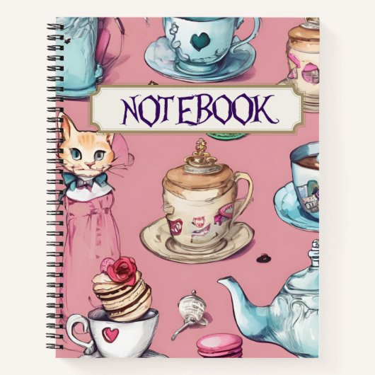 Een Mad Wonderland stijl Notitieboek (Voorkant)
