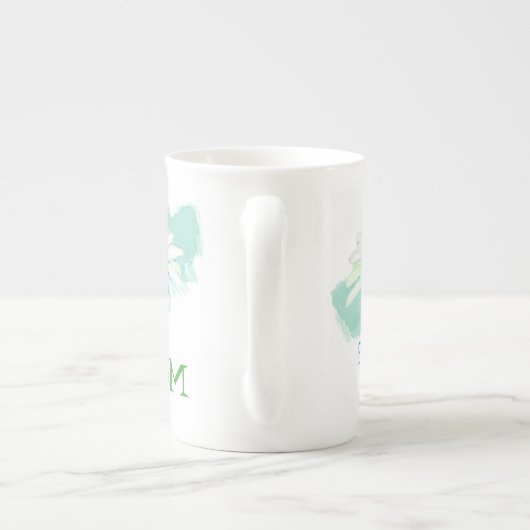 Een madeliefje voor mama Bone China Mok (Achterkant)