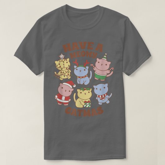 Een maffiakaasKerstkatten met vleeskatten T-shirt (Design voorkant)