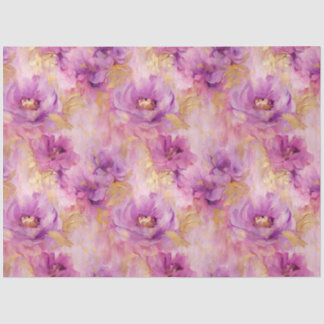 Een Magenta Bloemenserie Ontwerp #1 Tissuepapier