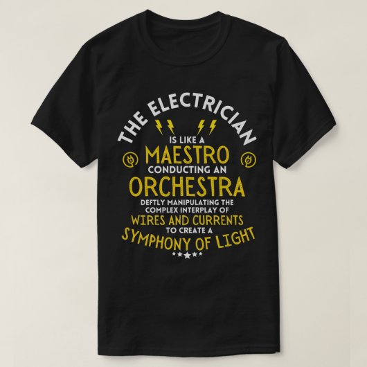 Een magiër elektriciteit Maestro Orchestra Electri T-shirt (Design voorkant)