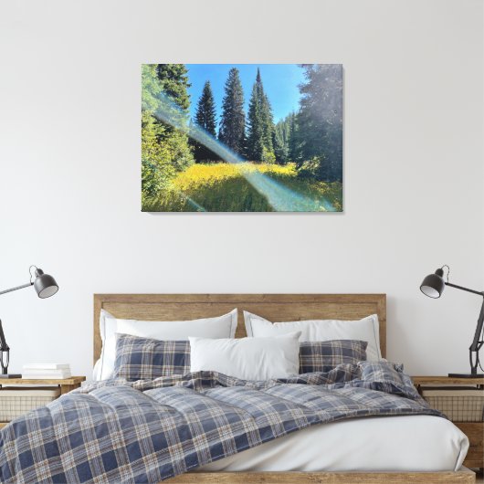Een magisch bos canvas (Insitu (Slaapkamer))