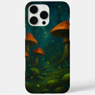 Een magisch bos gevuld met oversized paddenstoelen iPhone 16 pro max hoesje