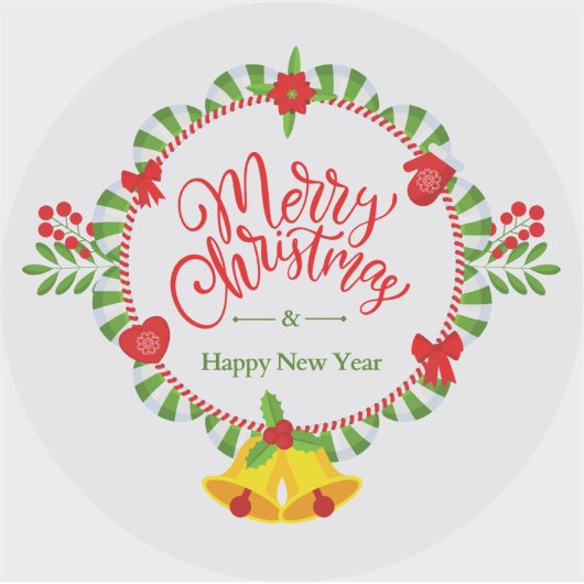 Een magisch Collectie van Kerst stickers (Voorkant)