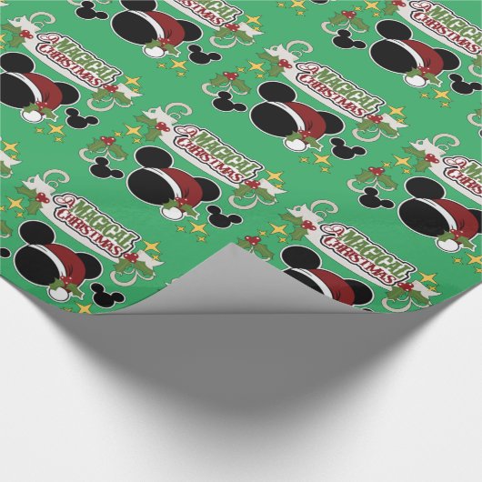 Een magisch kerstfeest cadeaupapier (Hoek)