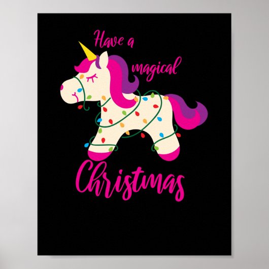 Een magisch kerstfeest poster (Voorkant)