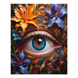 Een magisch oog, zijn mysterieuze allure boeiend, foto afdruk