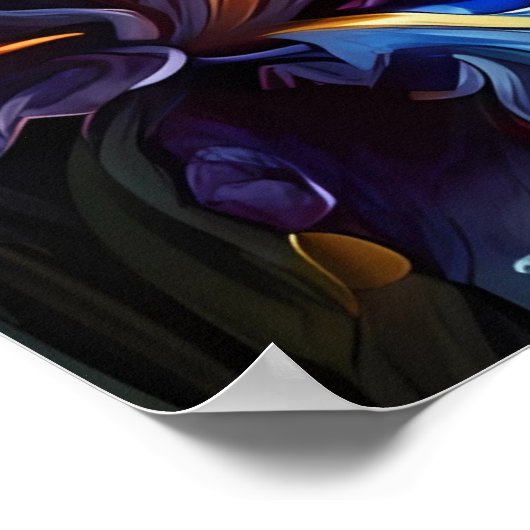 Een magisch oog, zijn mysterieuze allure boeiend, poster (Hoek)