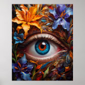 Een magisch oog, zijn mysterieuze allure boeiend, poster (Voorkant)