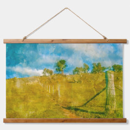 Een magisch pastoraal landschap hangend wandkleed