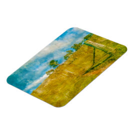 Een magisch pastoraal landschap magneet