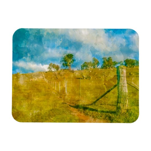 Een magisch pastoraal landschap magneet (Horizontaal)