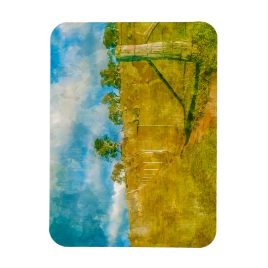 Een magisch pastoraal landschap magneet (Verticaal)