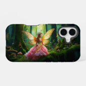 Een magisch sprookjesbos iPhone 16 hoesje (Achterkant horizontaal)