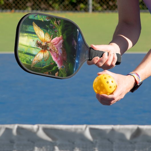 Een magisch sprookjesbos pickleball paddle (Insitu)
