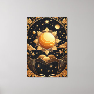 Een magisch tarotschilderij canvas afdruk