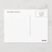 Een magisch winterdorp briefkaart (Achterkant)