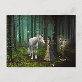 Een magische bijeenkomst - Unicorn Fantasy Art Briefkaart