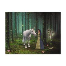 Een magische bijeenkomst - Unicorn Fantasy Art