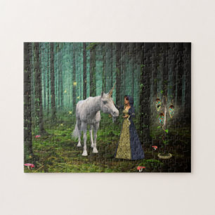Een magische bijeenkomst - Unicorn Fantasy Art Legpuzzel