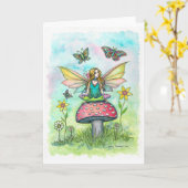 Een magische dag fee door Molly Harrison Fantasy A Kaart (Gele Bloem)