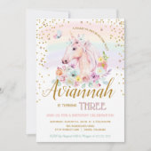 Een Magische Dag Sorbet Eenhoorn Verjaardag Kaart (Voorkant)