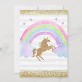 Een magische Dag Tie Dye Unicorn Birthday Kaart (Achterkant)