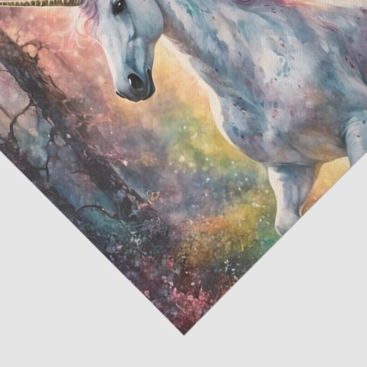 Een magische eenhoorn decoupage tissuepapier (Detail)