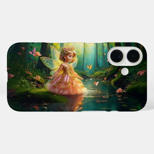 Een magische fee in een vijver Case-Mate iPhone case (Achterkant (horizontaal))