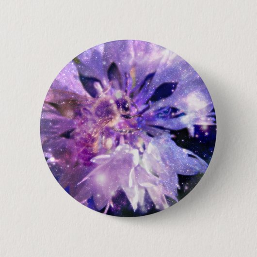 Een magische honingbijen ronde button 5,7 cm (Voorkant)