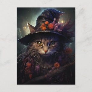 Een magische kat briefkaart