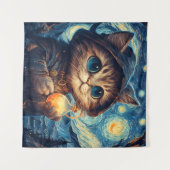 Een magische kat wandkleed (Voorkant (horizontaal))