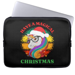 een magische kerst laptop sleeve