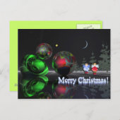 Een magische kerstnacht feestdagenkaart (Voorkant / Achterkant)