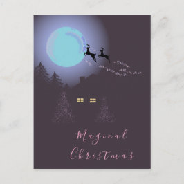Een Magische Kerstnacht Feestdagenkaart