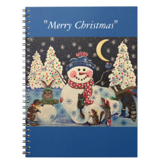 "Een magische nacht in de sneeuw" Notitieboek