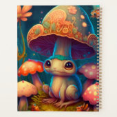 Een magische paddenstoel kikker-notitieboek planner (Achterkant)