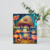 Een magische paddenstoelkikker (Staand voorkant)