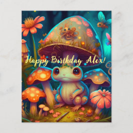 Een magische paddenstoelkikker