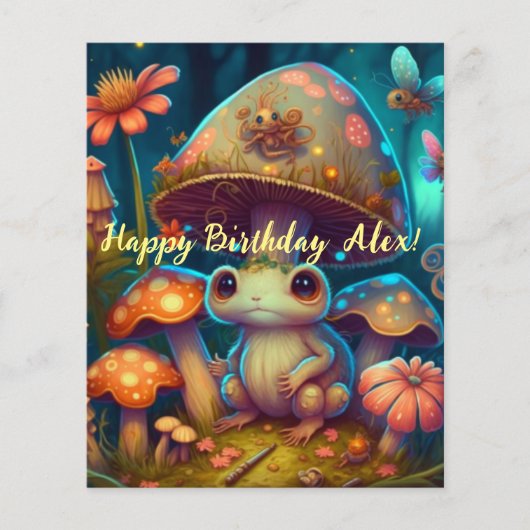 Een magische paddenstoelkikker (Voorkant)