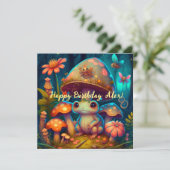 Een magische paddenstoelkikker (Staand voorkant)