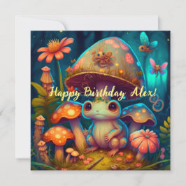 Een magische paddenstoelkikker