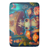 Een magische paddenstoelkikker badmat (Voorkant Verticaal)