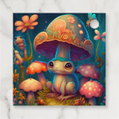 Een magische paddenstoelkikker bedankjes labels (Achterkant)