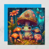 Een magische paddenstoelkikker kaart (Voorkant / Achterkant)