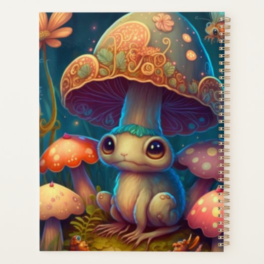 Een magische paddenstoelkikker planner (Achterkant)