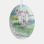 Een magische plek ... door Hevener Glas Ornament (Voorkant links)