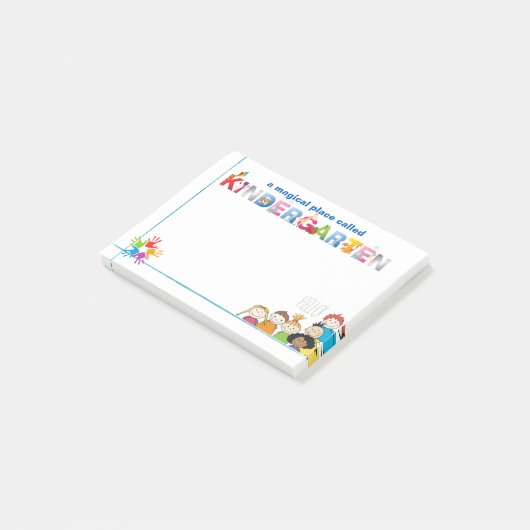 Een magische plek genaamd Kindergarten Post-it® Notes (Schuin)