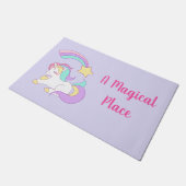 Een magische plek Slapen Eenhoorn & Shooting Star Deurmat (Schuin)