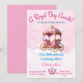 Een Magische Prinsessen Feest Uitnodiging (Voorkant / Achterkant)